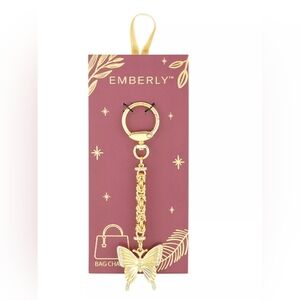 New Emberly Gold Butterfly Keychain